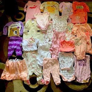 25pcs 0-3 months clothing bundle